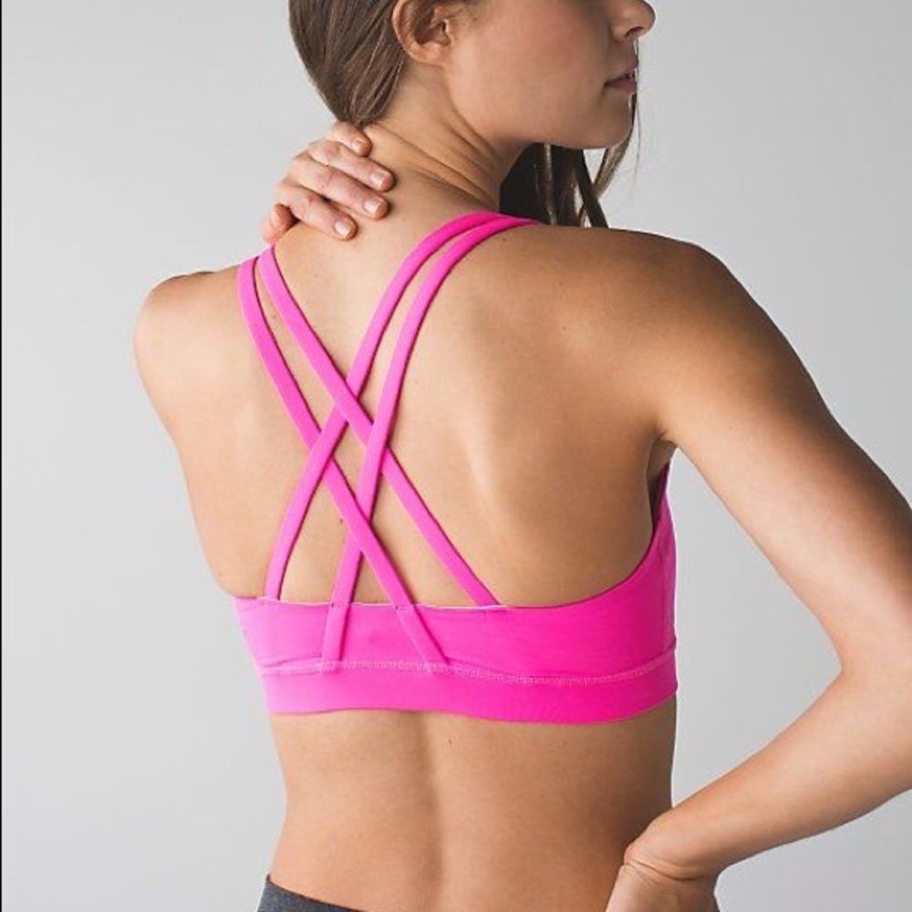 Lululemon Energy Bra Hot Pink *Size 4